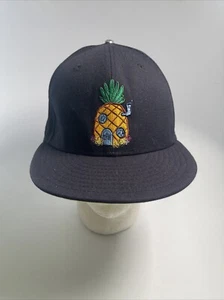 Rare Sponge Bob Square Pants 59Fifty New Era Fitted Hat Cap 7 1/4 Pineapple 2019 - Picture 1 of 12