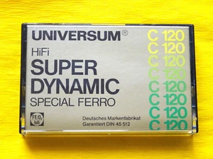 1x UNIVERSUM SUPER DYNAMIC Special Ferro C 120 Cassette Tape + TOP-Zustand + - Picture 1 of 9