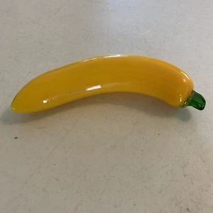 Vidrio artístico soplado a mano de colección pimienta estilo Murano fruta decoración del hogar tamaño real - Imagen 1 de 3