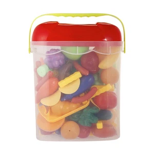 90pc Kids Imagination Role Play Food Set Groceries Kitchen Toy Pretend Shop - Picture 1 of 1
