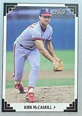 1991 Leaf #199 Kirk McCaskill California Angels Baseball Card - Image 1 of 2