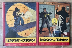 LOT 2 TL Blake et Mortimer " ESPADON 1 + 2 " JACOBS Journal TINTIN Ed. NUMEROTE - Foto 1 di 3