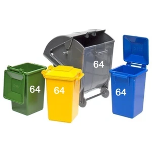 2 Large SIZE WHEELIE BIN NUMBERS WHITE STICKY BACK Self Adhesive Custom Number - Picture 1 of 2