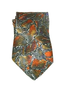 MEN'S TIE by Domani Uomo Multicolored 100% Silk - Picture 1 of 4