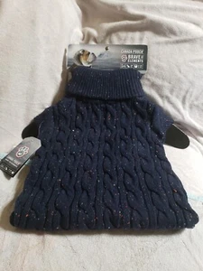 Canada Pooch Brave the Elements Cambridge Cableknit Dog Sweater - NEW dog coat - Picture 1 of 6