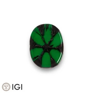 IGI Certified MUZO COLOMBIA Trapiche Emerald 2.27 Ct. Natural OVAL Exceptional - Picture 1 of 5
