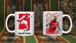THIERRY HENRY - FRANCE - CERAMIC CUP - White MUG - Football - Soccer - Picture 1 of 1