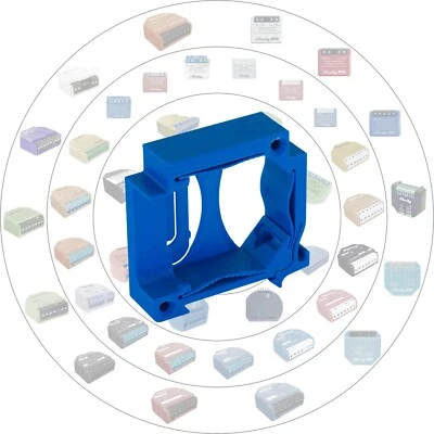 ALLSTAR Univ.-Hutschienen-/Wandhalter für ALLE (dosen) Shelly Aktoren und mehr - Bild 1 von 4