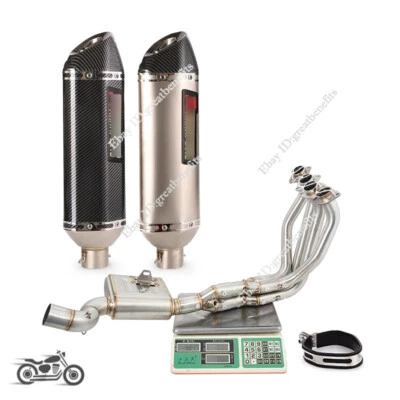 Slip On Exhaust Pipe Tip System For Kawasaki Z1000 Z1000SX Ninja1000 2010-2019 - Изображение 1 из 4