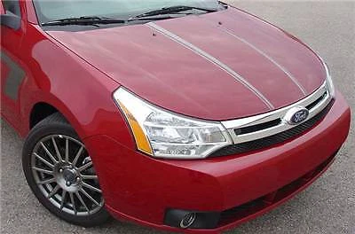 Calcomanías de capucha de rayas de vinilo 3M ¡Nuevas!* 2011 (vinilo 3M) para Ford Focus Foto 1 de 4