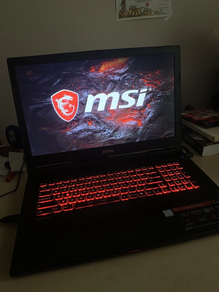 MSI GP73-8RE Leopard Gaming Laptop i7-8750 GTX 1060 1TB HDD 256 SSD 16 GB 17” - Image 1 of 3