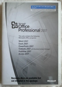 Microsoft Office Professional 2007 GENUINE PRODUCT KEY ONLY - No Media - Picture 1 of 3