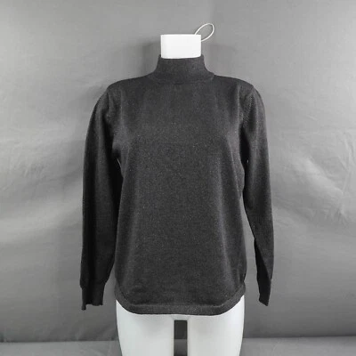 Suéter Preston York Mujer Mediano Negro Brillante Preppy Indie Retro Y2K Atemporal Foto 1 de 4