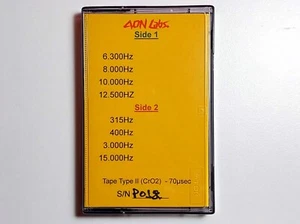 Custom 06 SM CrO2 Calibration Test Cassette  Speed Azimuth W&F 4 + 4 Freq. - Zdjęcie 1 z 5