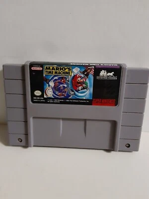 Mario's Time Machine Super Nintendo SNES Authentic Cartridge Vintage - Tested - Image 1 of 3
