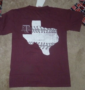 NEW NCAA Texas A&M Aggies Baseball T Shirt Men S Small NEW NWT ZEP8 - Picture 1 of 2