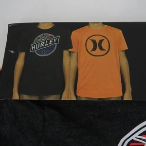 Hurley Boys 2 Pack Short Sleeve T-Shirts Gray Orange Size 4 NWT $36 - Picture 1 of 3
