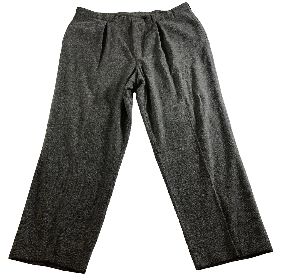 Calvin Klein Womens Wool Blend Dress Pants Sz 20 (40x28) Heather Gray High Rise - Image 1 of 4
