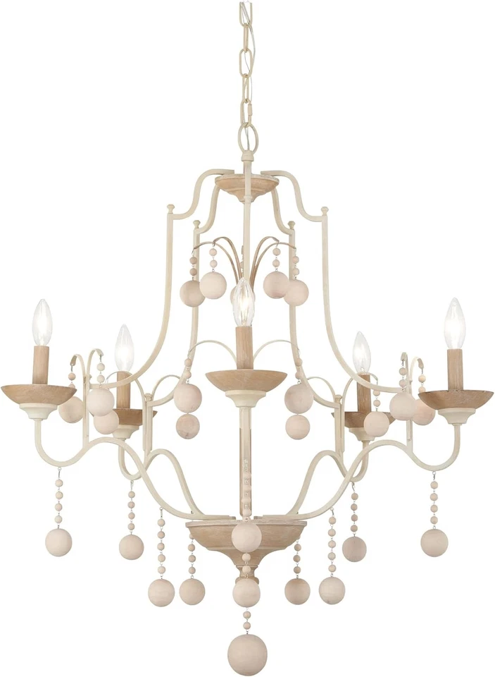 Lámpara de araña Minka Lavery 2665-717 Colonial Charm 5 luces 300 vatios 28" x 31,75" Foto 1 de 1