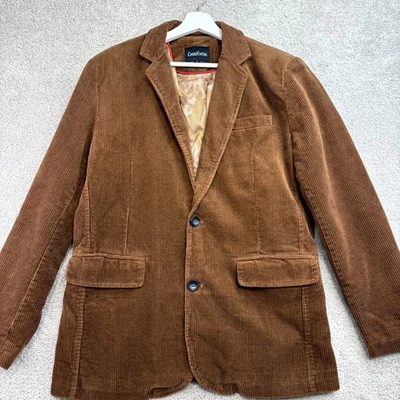 Chouyatou вельветовый блейзер куртка мужская маленький коричневый хлопок старые деньги опрятный кабины - Изображение 1 из 4