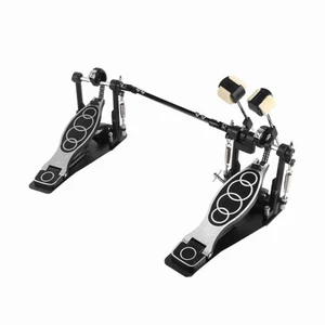 Double Bass Drum Pedals Double Chain Drum Pedal Professional Drum Foot Kick Firm - Picture 1 of 5