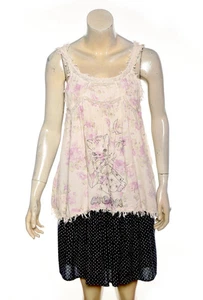 Magnolia Pearl Tank Top LOVE Floral Cat Embroidery Cami Cotton Top - SOLD OUT - Bild 1 von 7