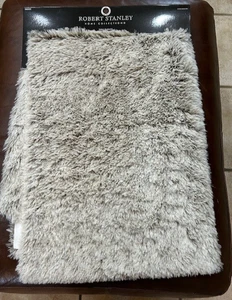 NWT Robert Stanley beige faux fur table runner 72" x 13" winter farmhouse lined - Picture 1 of 6