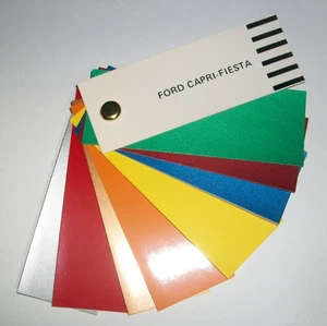 1976-1977 Ford Capri Fiesta auto RM paint chips selection set - Picture 1 of 2