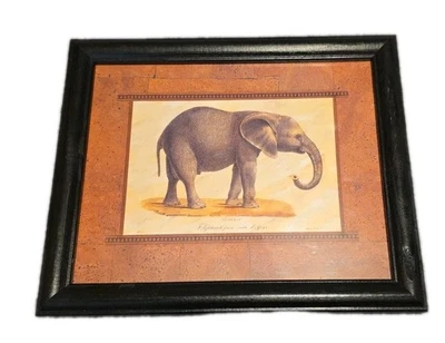 Wildlife Safari Elephant Picture Photo With Frame New 11.5” X9.5” - Image 1 of 2