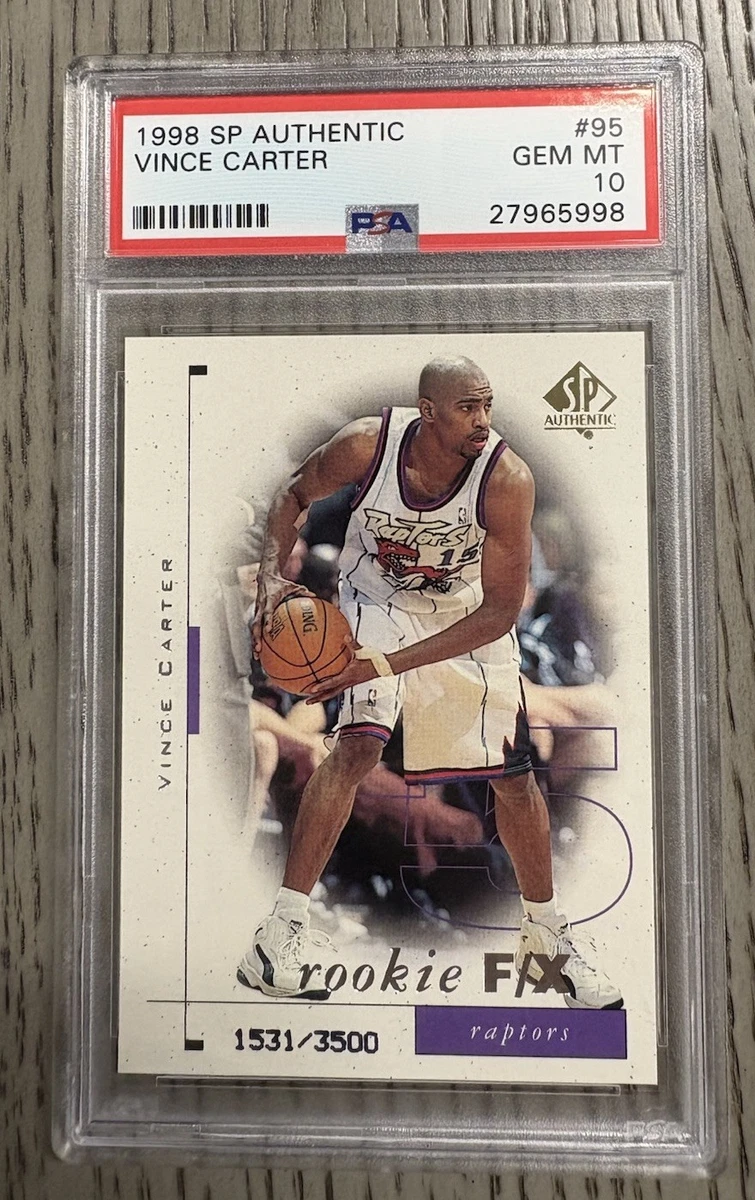 Vince Carter 10 Graded Rookie Basketball Trading Cards