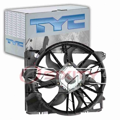 TYC Dual Radiator & Condenser Fan Assembly for 2006-2010 BMW 323i Belts py - Image 1 of 4
