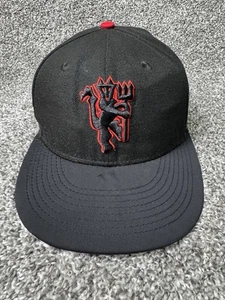 Gorra Manchester United Club Snapback Pequeña/Mediana Negra Ajustable Equipo EPL - Imagen 1 de 12
