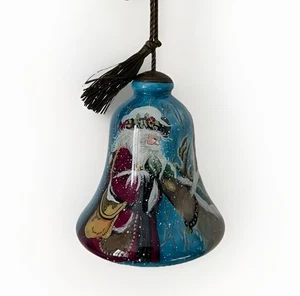 Ne'Qwa Art Peggy Abrams Babbo Natale e renna a forma di campana addobbo natalizio - Foto 1 di 4