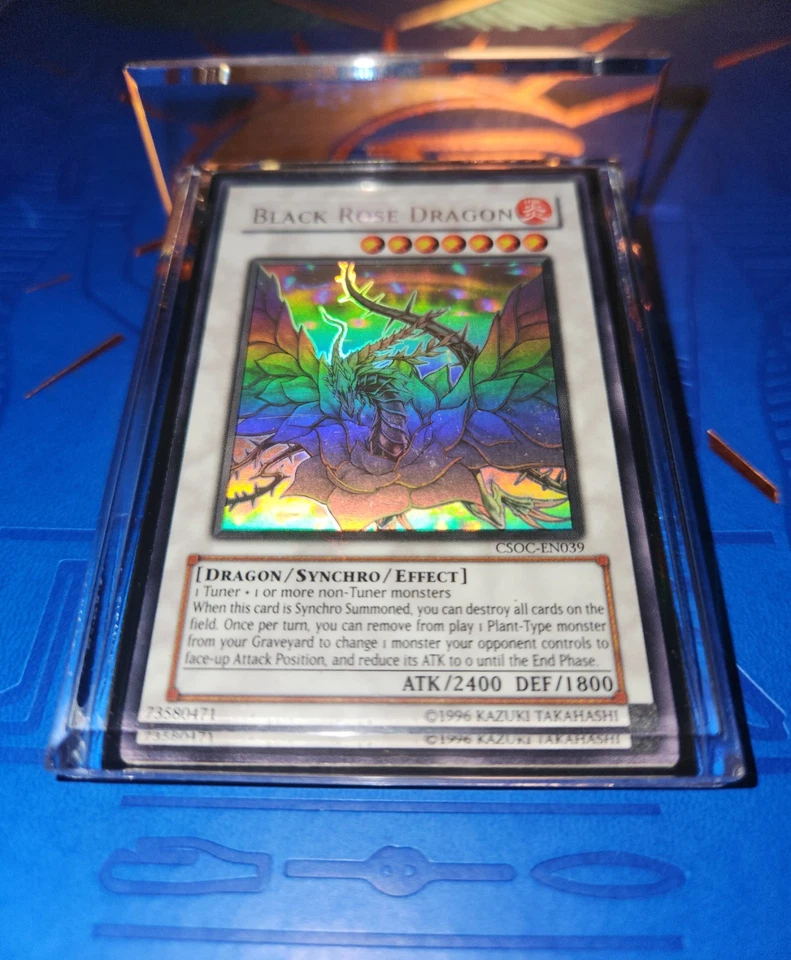 YuGiOh! Black Rose Dragon CSOC-EN039 Ghost Rare LP - Image 1 of 1