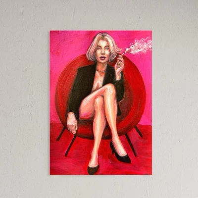 Original Unikat Abstrakt Frau Figurative Akt Nude Erotik Öl Bild handgemalt - Bild 1 von 4