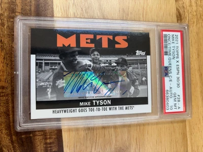MIKE TYSON AUTO-2021 Topps ESPN / ONCE UPON A TIME IN QUEENS- PSA 10  (POP2) SSP - Image 1 of 4