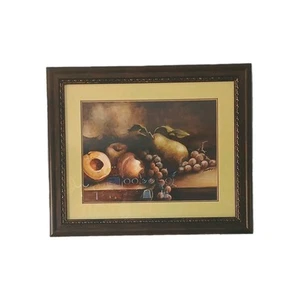 Rare Longaberger Still Life Fruit Framed Print with Glass Ethan Harper - Picture 1 of 9