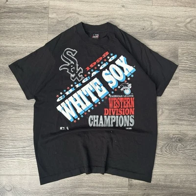 Camiseta gráfica vintage 1993 Chicago White Sox Western Division Champions talla grande Foto 1 de 4