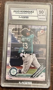 2019 Bowman Draft #BD60 Julio Rodriguez RC MGS 10 GEM MINT SEATTLE MARINERS - Bild 1 von 2