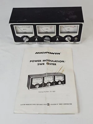Radio Shack Micronta 21-522 3 Range Power/Modulation/SWR Tester, CB Radio - Image 1 of 4