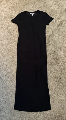Motherhood Maternity Black Maxi Ribbed Dress - Size Small - Image 1 of 4