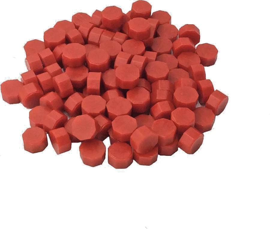 Contas de cera de vedação vermelhas tradicionais para envelopes e convites, aprox. 250 contas - Imagem 1 de 1