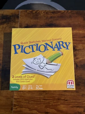 Juego de mesa Pictionary de Mattel Factory 2013 edición familiar edades 8+ nuevo precintado Foto 1 de 4