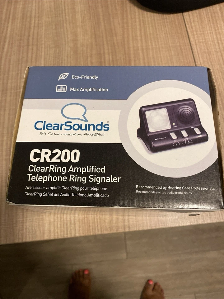 Clear Sounds CR200 Anillo Transparente Amplificado Teléfono Anillo Señalizador Nuevo Otro Foto 1 de 1