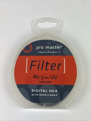 Promaster #6360 HGX Prime UV Filter 40.5mm w/Repellamax New In Box - Image 1 of 2