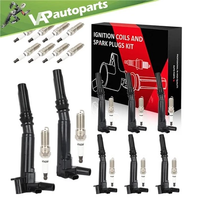 8 For 2018-2019 Ford E-350 Super Duty 6.2L V8 Ignition Coil & Spark Plug - Image 1 of 4