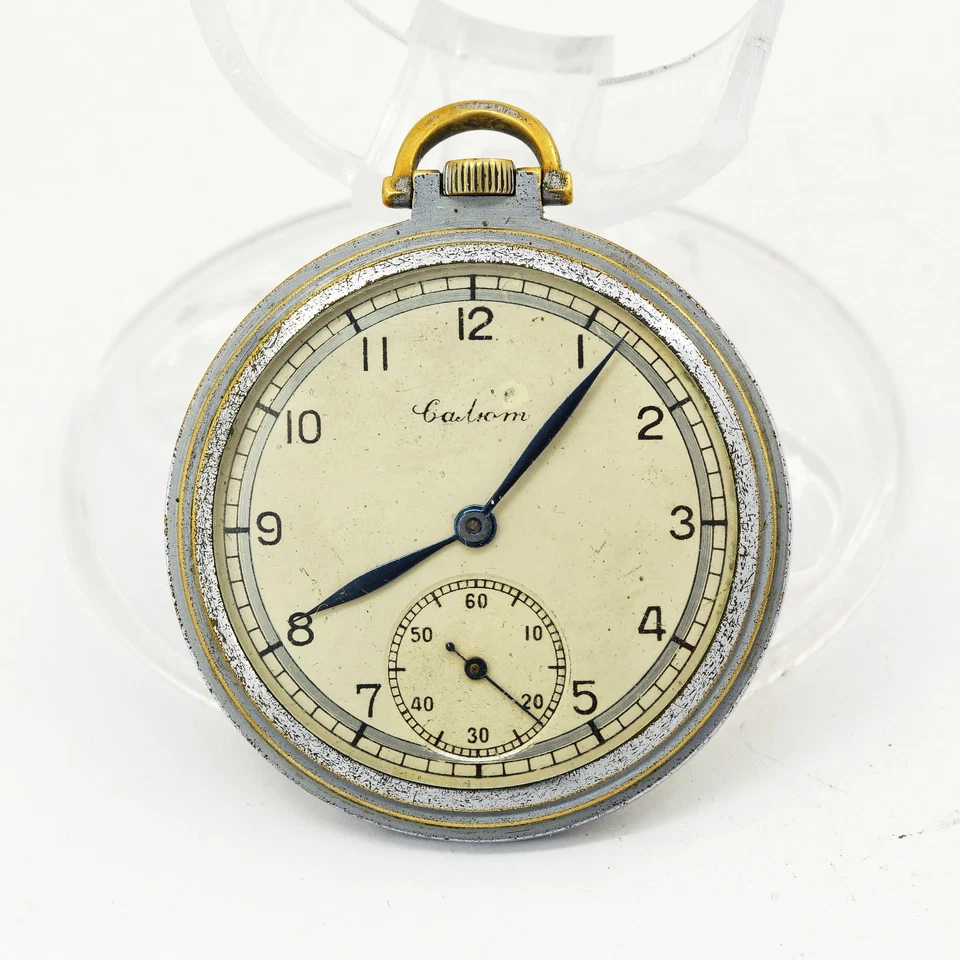 1940's Salut Saljut Salyt collectible mechanical open face Soviet pocket watch - Image 1 of 4