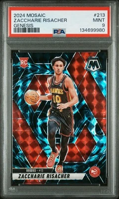 2024-25 Mosaic - Rookies Zaccharie Risacher #213 Genesis Mosaic Prizm (RC) - Image 1 of 2