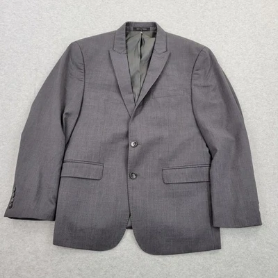 Blazer Calvin Klein Para Hombres 42S Gris Lana Calce Extremo Ajustado Traje Chaqueta Abrigo Deportivo Foto 1 de 4