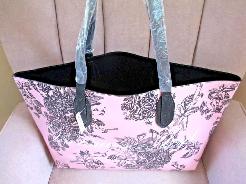 Victoria's Secret Limited Edition Pink Floral Tote Travel Bag Value